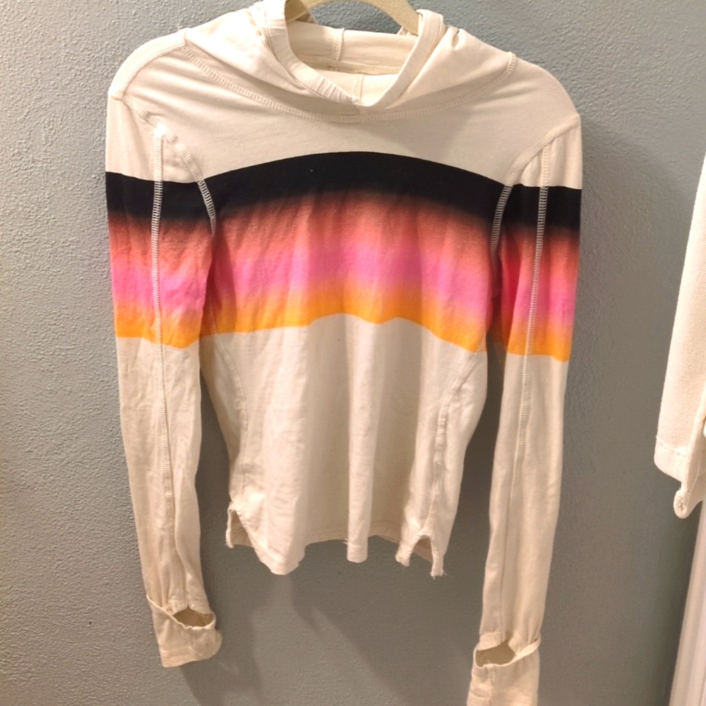 Free People Movement Huddle Printed Hoodie size small